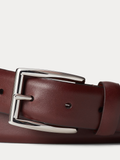 RALPH LAUREN Leather Dress Belt Brown